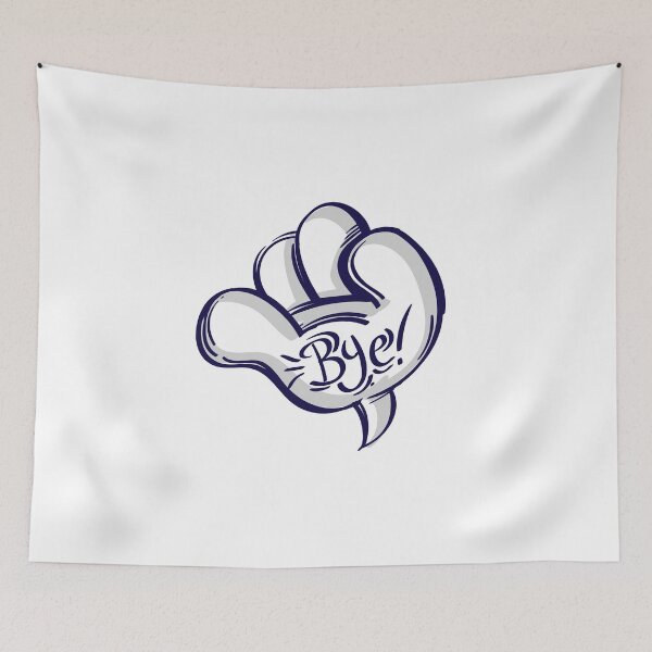 Item preview, Bye Hand Speech Bubble designed and sold by MisterGooseShop.