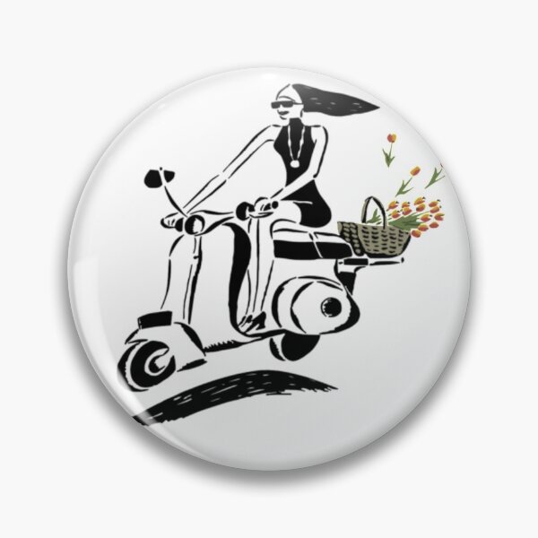 Artikelvorschau, Moped Blumenmädchen entworfen und verkauft von benlaube.
