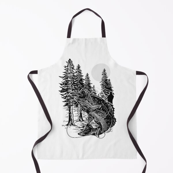 Item preview, Jumping Bass In The Forest Fishing designed and sold by jakehughes2015.