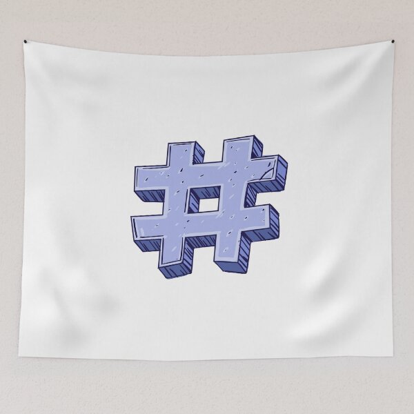Item preview, Purple Hashtag designed and sold by MisterGooseShop.