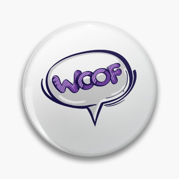 Item preview, WOOF Speech Bubble designed and sold by MisterGooseShop.