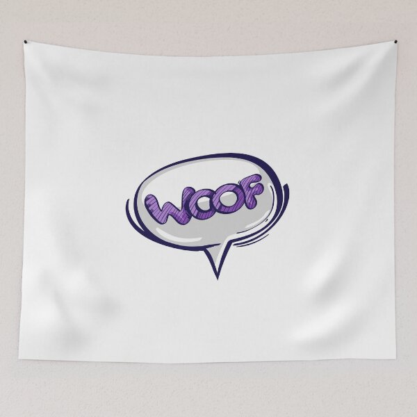 Item preview, WOOF Speech Bubble designed and sold by MisterGooseShop.