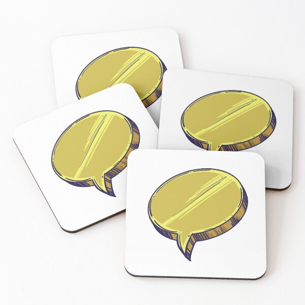 Item preview, Gold Speech Bubble designed and sold by MisterGooseShop.