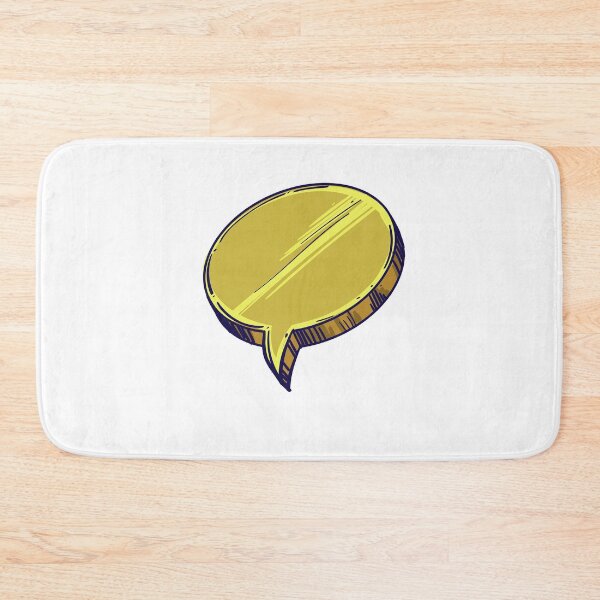 Item preview, Gold Speech Bubble designed and sold by MisterGooseShop.