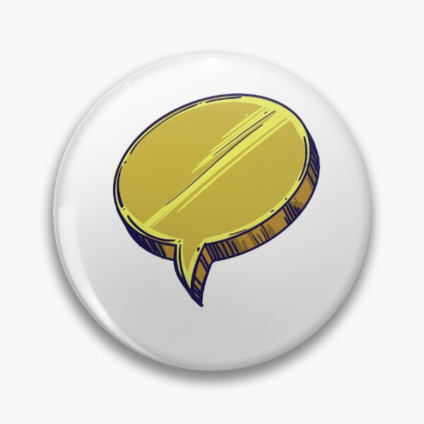 Item preview, Gold Speech Bubble designed and sold by MisterGooseShop.