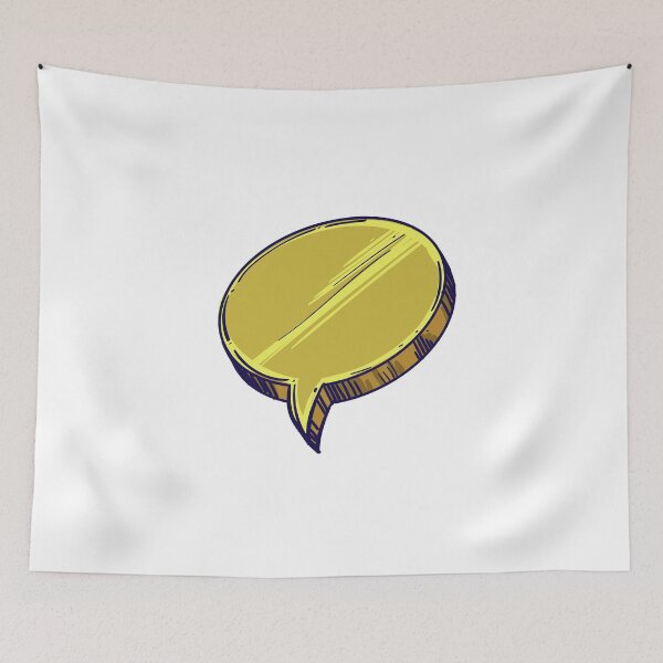 Item preview, Gold Speech Bubble designed and sold by MisterGooseShop.