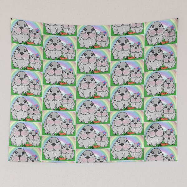 Aperçu de l'œuvre Lapins mignons créée et vendue par Shirley cute art .