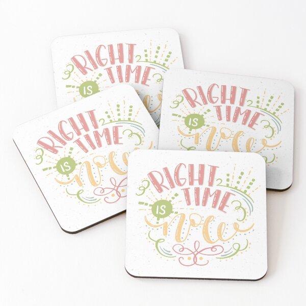 Item preview, Lettering: Right Time Is Now designed and sold by GrayCatGraphics.