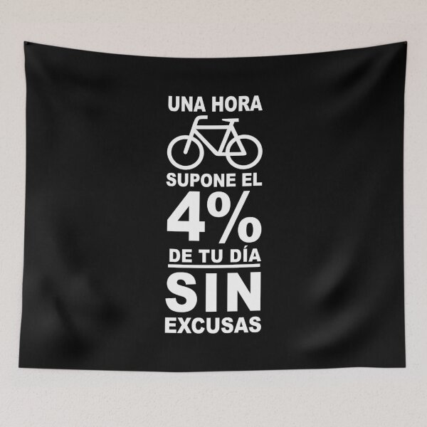 Item preview, ONE HOUR OF CYCLING IS 4% OF YOUR DAY. WITHOUT EXCUSES designed and sold by solaenbici.