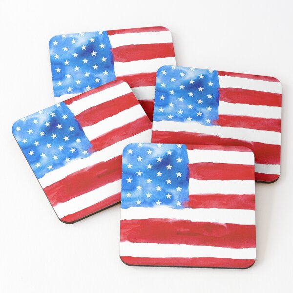 Item preview, Watercolor flag of America designed and sold by SportArtGame2.