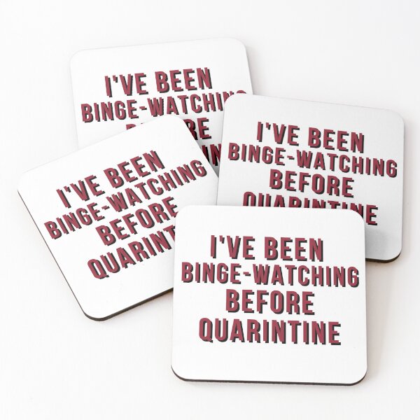 Item preview, Funny Coronavirus Binge Watching Essential T Shirt designed and sold by ZayZayDesigns.