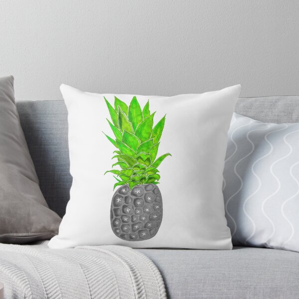 Item preview, Grey and Green Two Tone Pineapple designed and sold by SunahCreates.