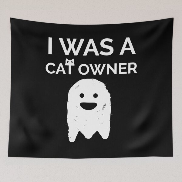 Item preview, I WAS A CAT OWNER HALLOWEEN GHOST COSTUME designed and sold by TheFirstOne.