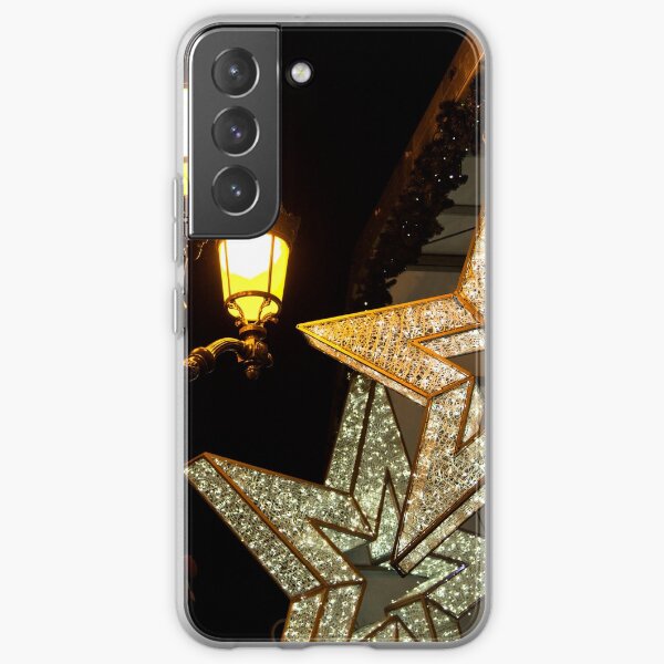 étoile lumineuse, photographie fête de noël et nouvel an Coque souple Samsung Galaxy
