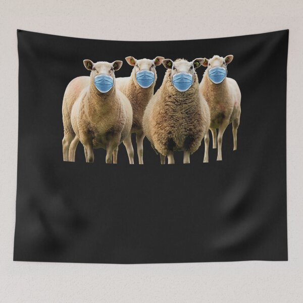 Item preview, Sheep Wearing Mask designed and sold by LaThresRice.