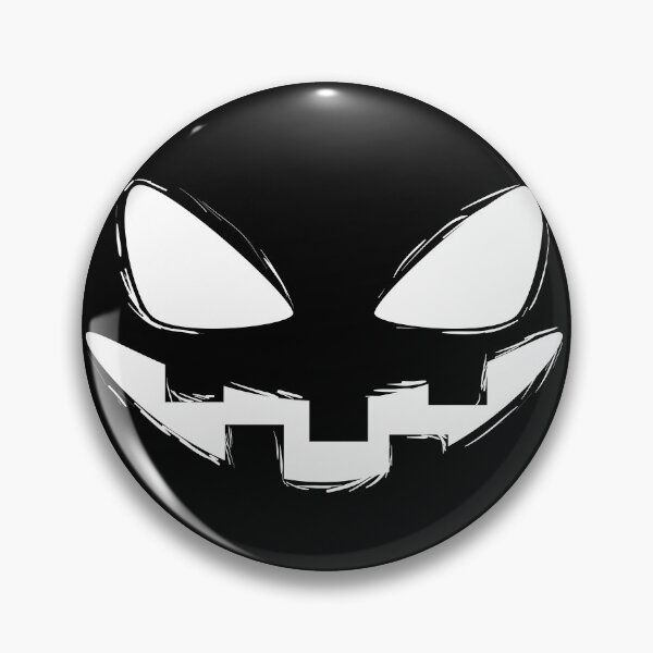 Item preview, Cara de calabaza de Halloween espeluznante en blanco y negro designed and sold by DopeTops.