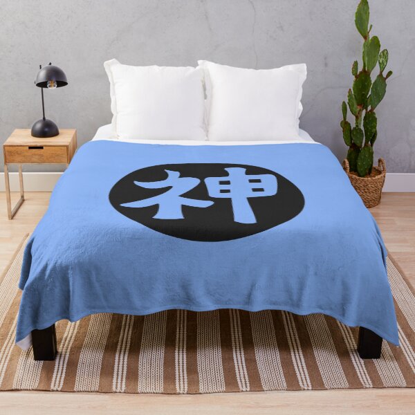 Item preview, kami sama - japanese letter blue designed and sold by ZiphGames.