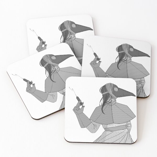 Item preview, black and white plague doctor no backround designed and sold by cabbage cabbage.