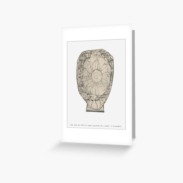 Witnessing my thoughts Greeting Card