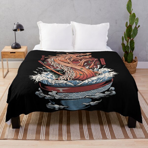 Ramen Dragon Throw Blanket