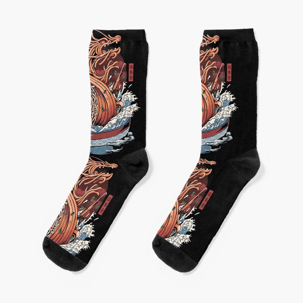 Ramen Dragon Socks