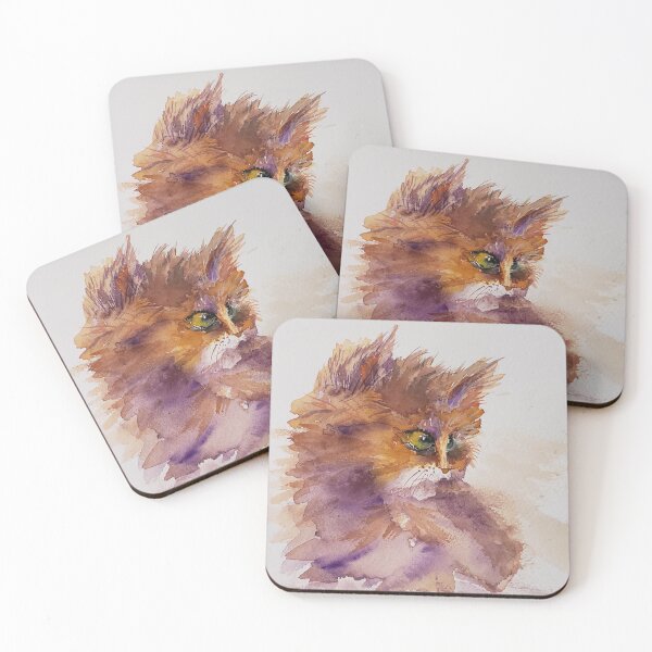 Item preview, Crazy For Cats watercolor painting designed and sold by Robin Liner.