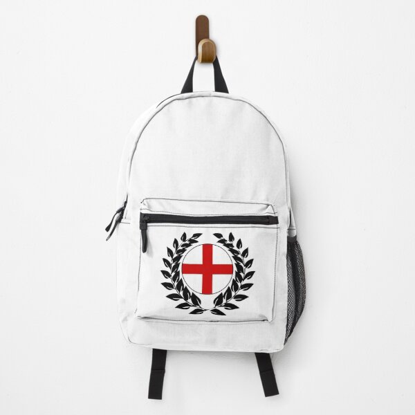 Item preview, England flag banner laurel wreath crusader lion designed and sold by GeogDesigns.