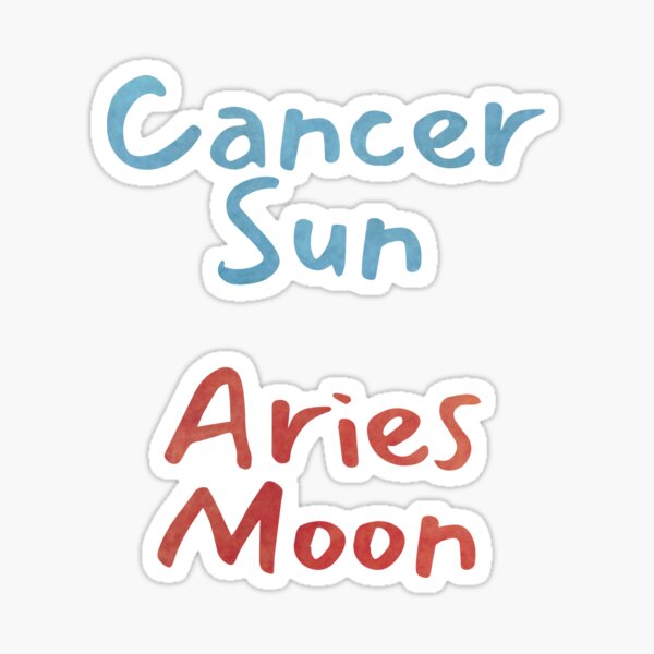 Item preview, Cancer Sun Aries Moon Text designed and sold by leomooncreates.