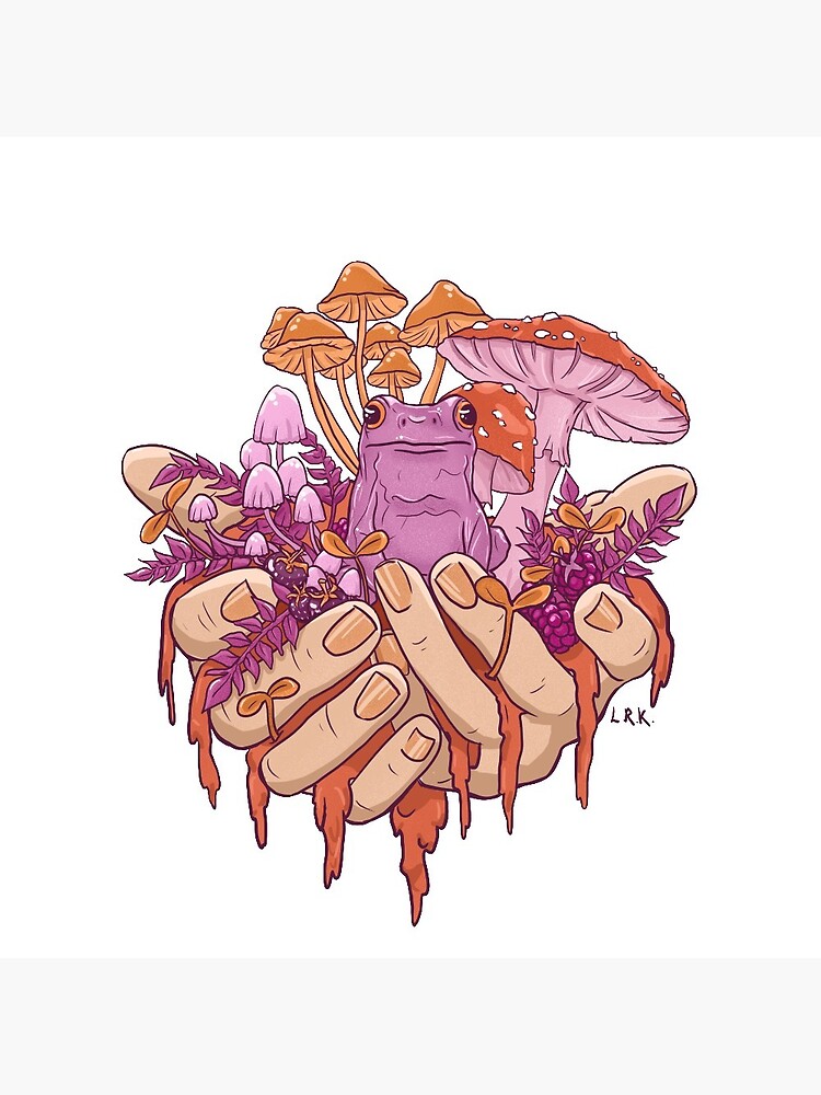 Sapphic Toadstool Frog Handful by lrmackay