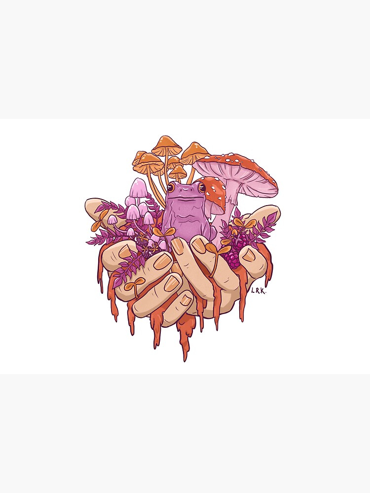 Sapphic Toadstool Frog Handful by lrmackay