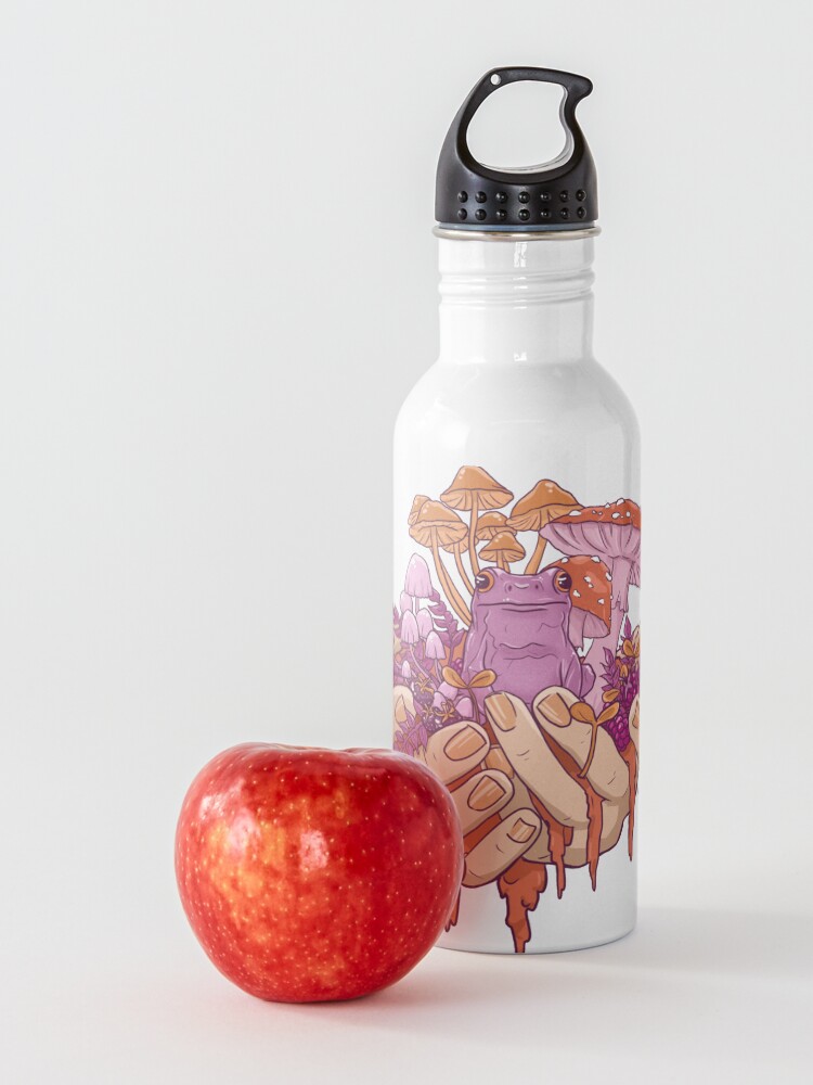Alternate view of Sapphic Toadstool Frog Handful Water Bottle
