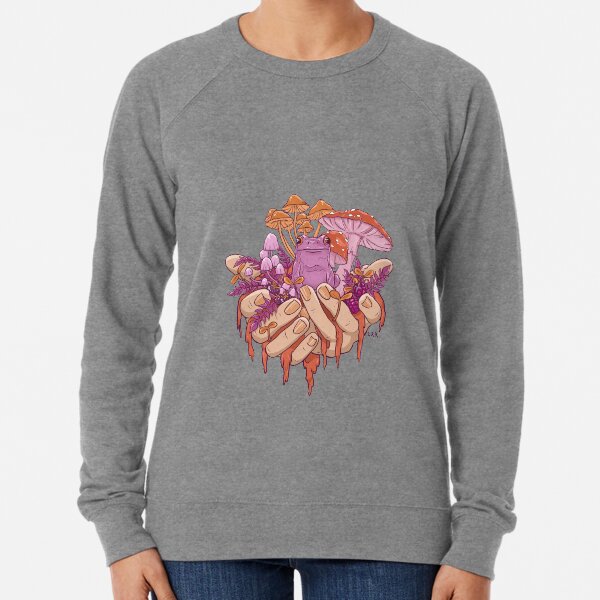 Poignée de grenouille de champignon saphique Sweatshirt léger