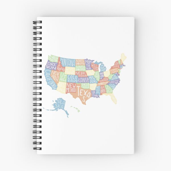 Item preview, Colorful Map USA designed and sold by MatilynT.