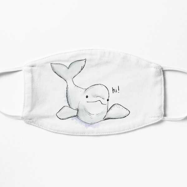 Beluga Greeting Flat Mask