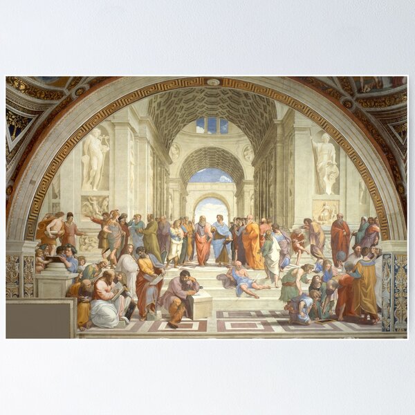 Item preview, The School of Athens, Plato & Aristotle, Raphael Masterpiece designed and sold by ScienceSource.