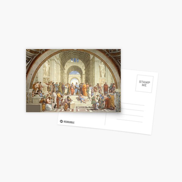 The School of Athens, Plato & Aristotle, Raphael Masterpiece Postcard