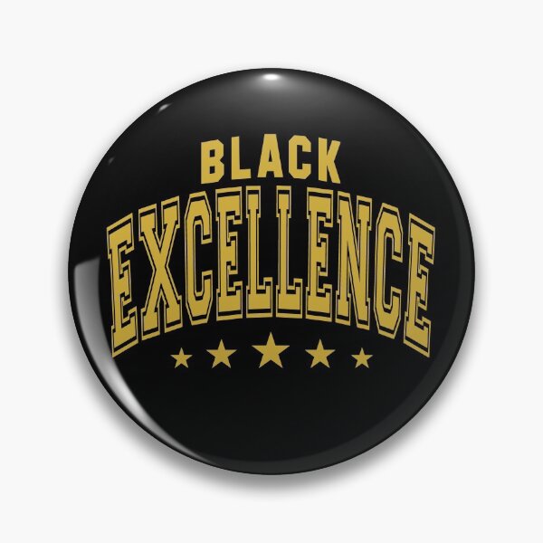 Item preview, Black and Gold - Black Excellence Five Stars Statement designed and sold by 4wordsmovement.