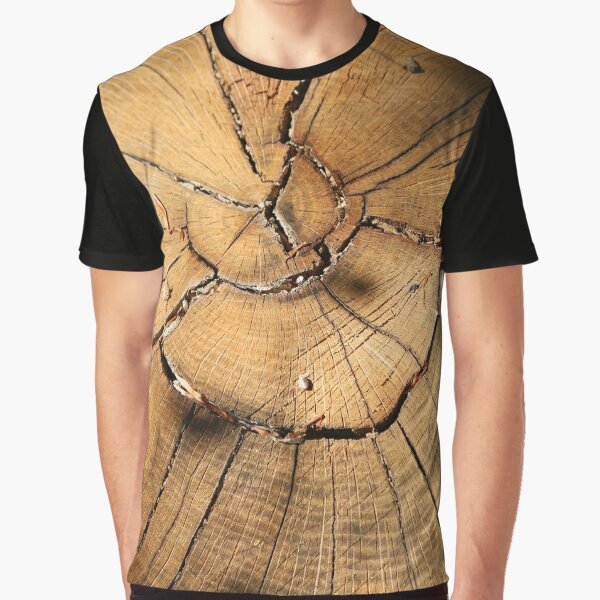 Tree heart texture, design wood photography Graphic T-Shirt