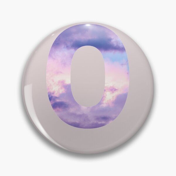 Item preview, letter o purple and pink cloud  designed and sold by AGDesignstore.