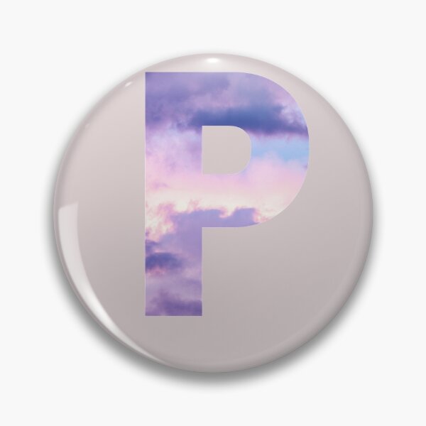 Item preview,  letter P purple and pink cloud  designed and sold by AGDesignstore.