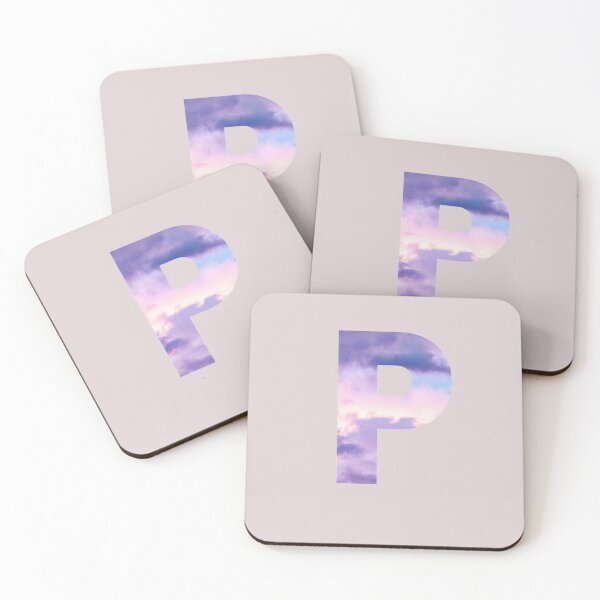 Item preview,  letter P purple and pink cloud  designed and sold by AGDesignstore.