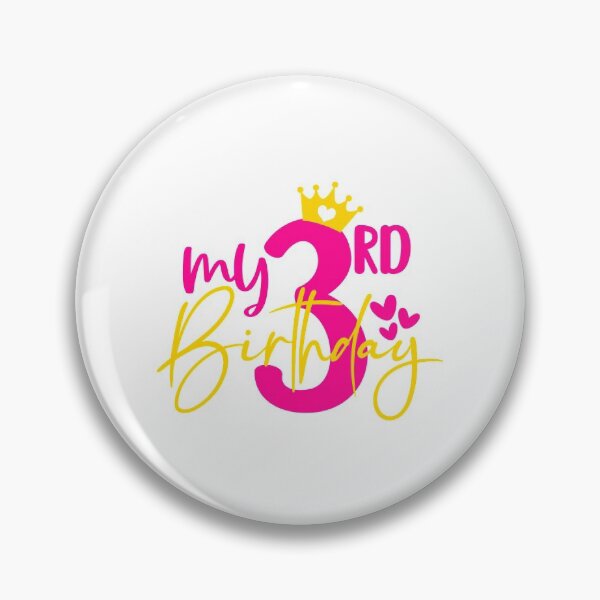 Item preview, My 3rd birthday designed and sold by purpleblobart.