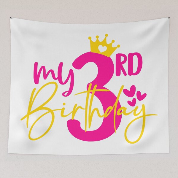 Item preview, My 3rd birthday designed and sold by purpleblobart.