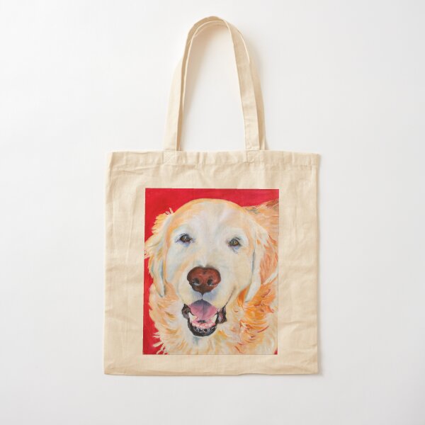 Golden Retriever dog: Golden days are happy days Cotton Tote Bag