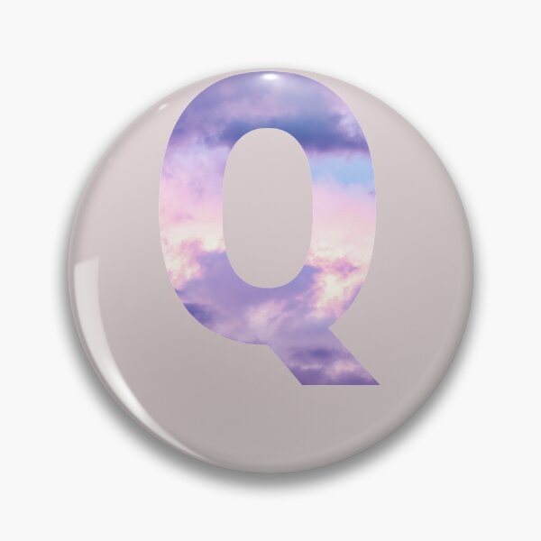 Item preview,  letter q purple and pink cloud  designed and sold by AGDesignstore.