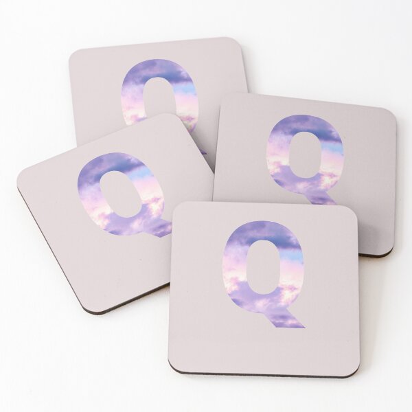 Item preview,  letter q purple and pink cloud  designed and sold by AGDesignstore.