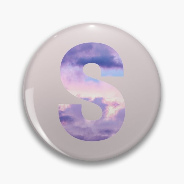Item preview,  letter s purple and pink cloud  designed and sold by AGDesignstore.