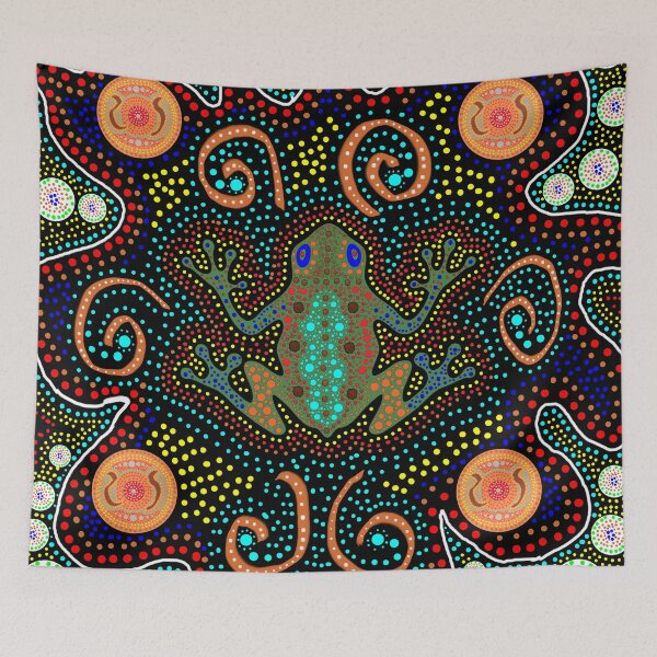Item preview, Aboriginal Art Frog designed and sold by iamhewho.