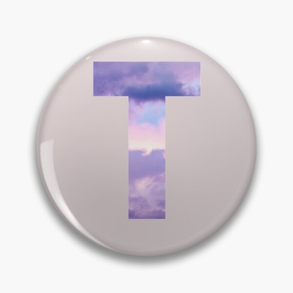 Item preview,  letter t purple and pink cloud  designed and sold by AGDesignstore.
