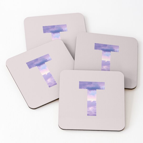 Item preview,  letter t purple and pink cloud  designed and sold by AGDesignstore.